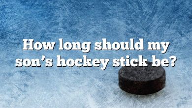 How long should my son’s hockey stick be?