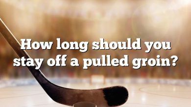 How long should you stay off a pulled groin?