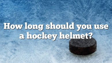 How long should you use a hockey helmet?