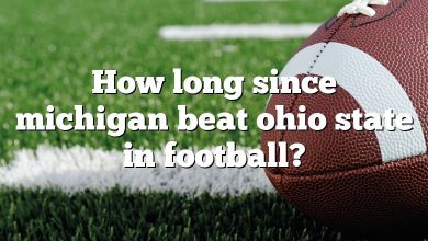 How long since michigan beat ohio state in football?