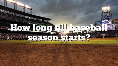 How long till baseball season starts?