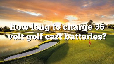 How long to charge 36 volt golf cart batteries?