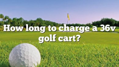How long to charge a 36v golf cart?