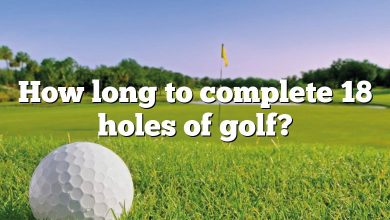 How long to complete 18 holes of golf?