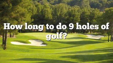 How long to do 9 holes of golf?