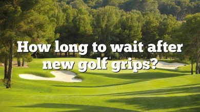 How long to wait after new golf grips?