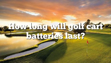 How long will golf cart batteries last?