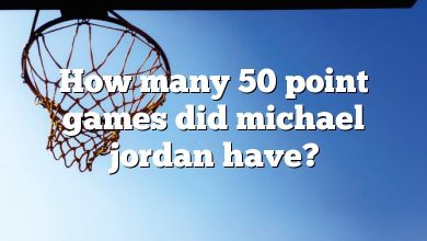 How many 50 point games did michael jordan have?