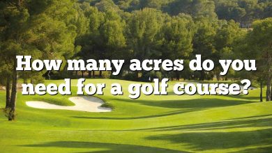 How many acres do you need for a golf course?