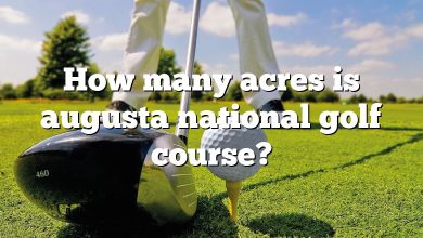 How many acres is augusta national golf course?