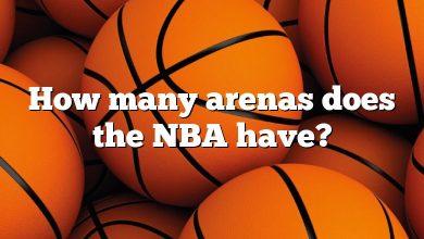 How many arenas does the NBA have?