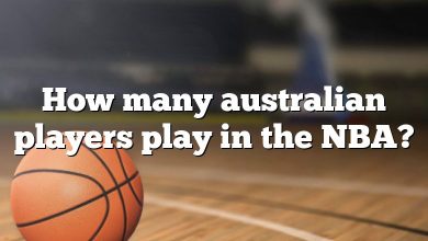 How many australian players play in the NBA?