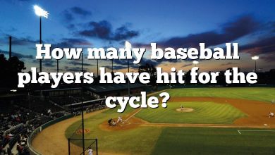 How many baseball players have hit for the cycle?