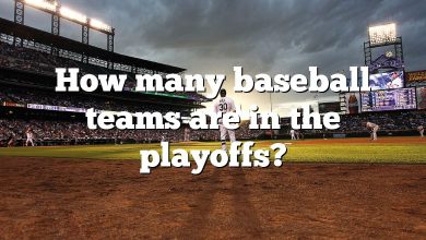 How many baseball teams are in the playoffs?