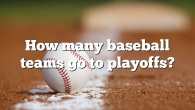How many baseball teams go to playoffs?