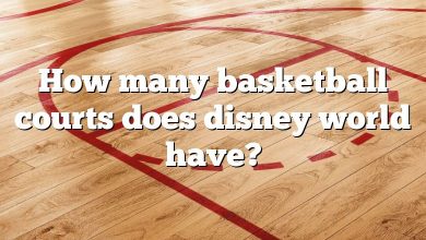 How many basketball courts does disney world have?