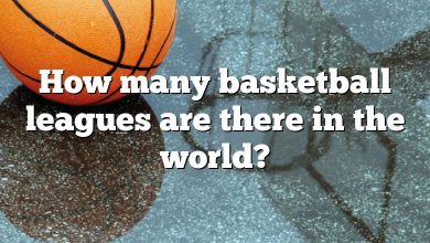 How many basketball leagues are there in the world?