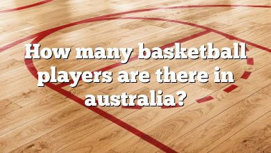 How many basketball players are there in australia?