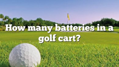 How many batteries in a golf cart?