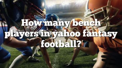 How many bench players in yahoo fantasy football?