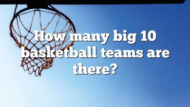 How many big 10 basketball teams are there?