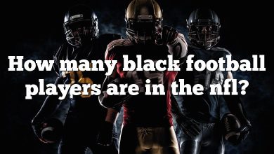 How many black football players are in the nfl?