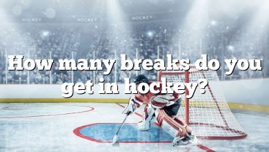 How many breaks do you get in hockey?