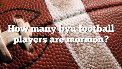 How many byu football players are mormon?