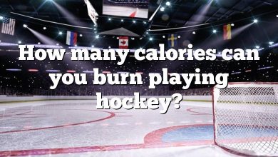 How many calories can you burn playing hockey?