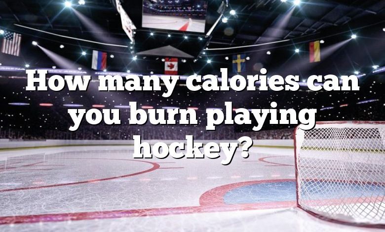 How many calories can you burn playing hockey?