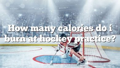 How many calories do i burn at hockey practice?