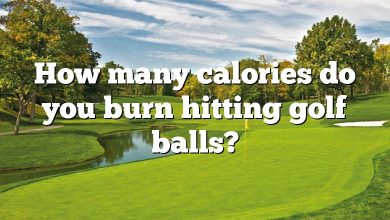How many calories do you burn hitting golf balls?