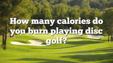 How many calories do you burn playing disc golf?
