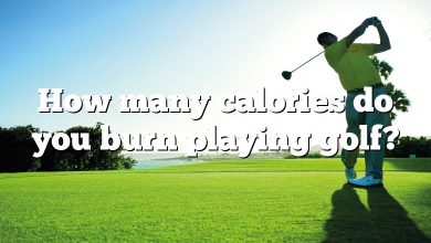 How many calories do you burn playing golf?