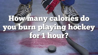 How many calories do you burn playing hockey for 1 hour?