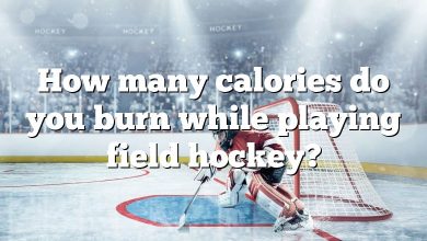 How many calories do you burn while playing field hockey?