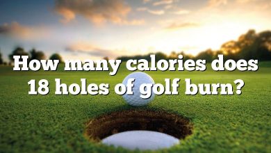 How many calories does 18 holes of golf burn?
