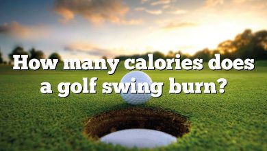 How many calories does a golf swing burn?