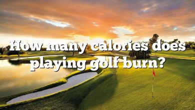 How many calories does playing golf burn?