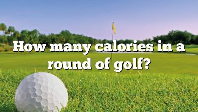 How many calories in a round of golf?