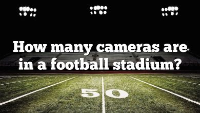 How many cameras are in a football stadium?