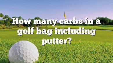 How many carbs in a golf bag including putter?