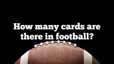 How many cards are there in football?