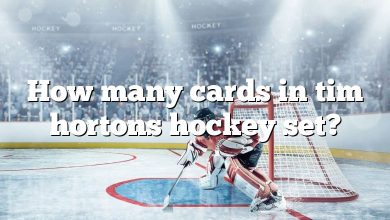 How many cards in tim hortons hockey set?