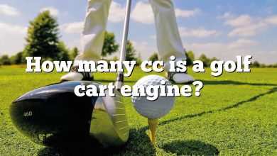 How many cc is a golf cart engine?