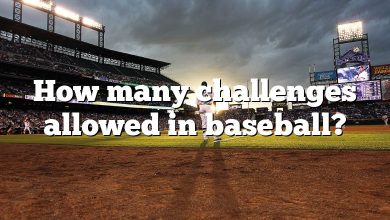 How many challenges allowed in baseball?
