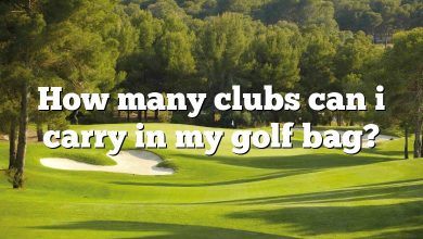 How many clubs can i carry in my golf bag?