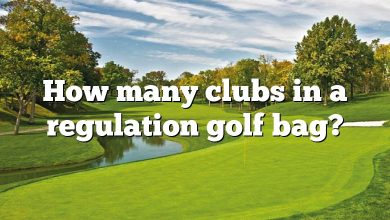 How many clubs in a regulation golf bag?