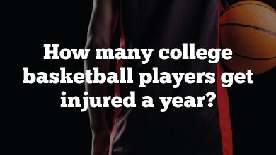 How many college basketball players get injured a year?