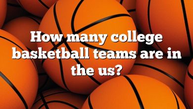 How many college basketball teams are in the us?